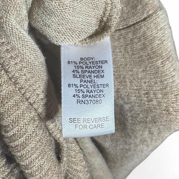 Cato Tan Cowl Neck Long Sleeve Sweater Size S - Picture 5 of 5